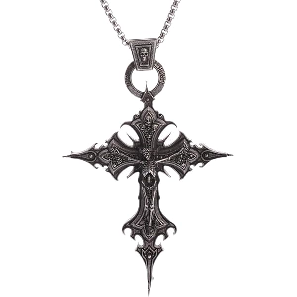 廃盤 GARGOYLE PENDANT WITH DOUBLE CROSS Gargoyle with 2-Cross Dagger Pendant – Double Cross Jewelry